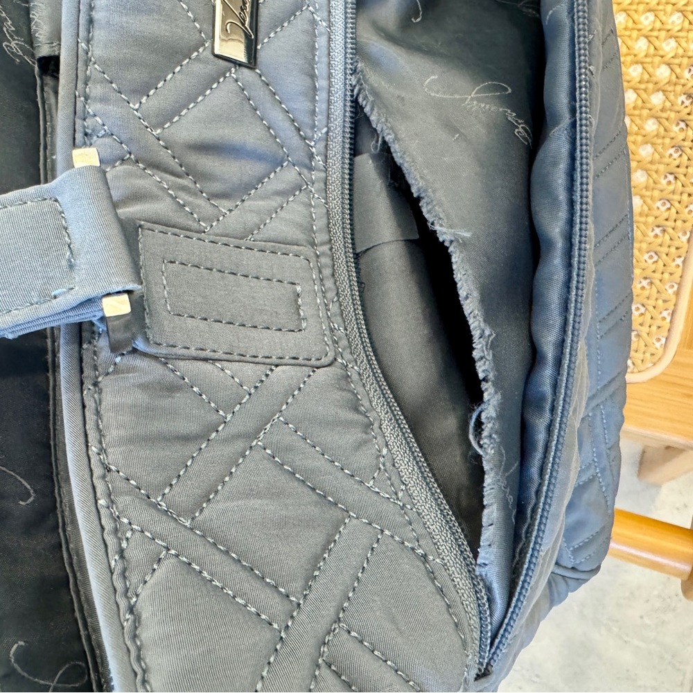 Vera Bradley Gray Commuter Tote - Picture 8 of 8